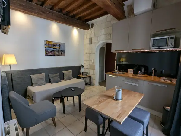 Appartement de La Banasterie avec cuisine et salon